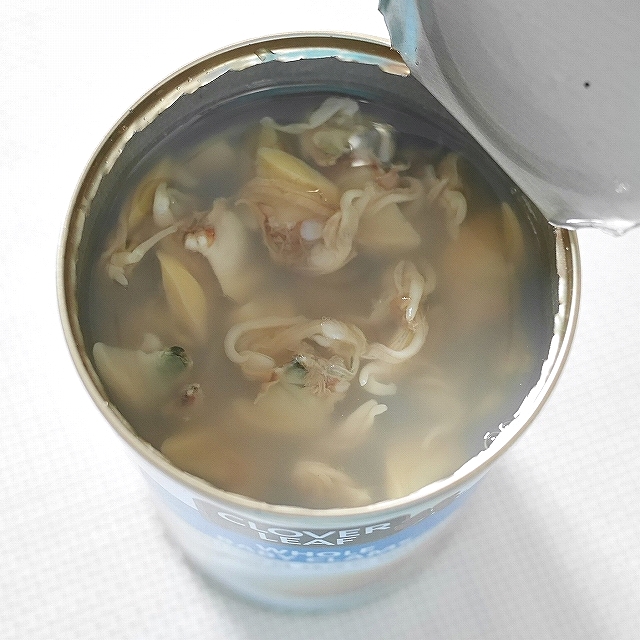 CLOVER LEAF WHOLE BABY CLAMS　クローバーリーフ　ホールベビークラム水煮缶の口コミ