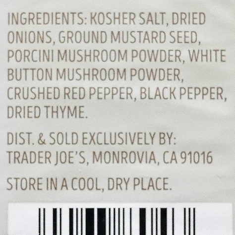 トレーダージョーズ　マッシュルーム＆カンパニー　マルチパーパスウマミシーズニングブレンド　Trader Joe'sの口コミ