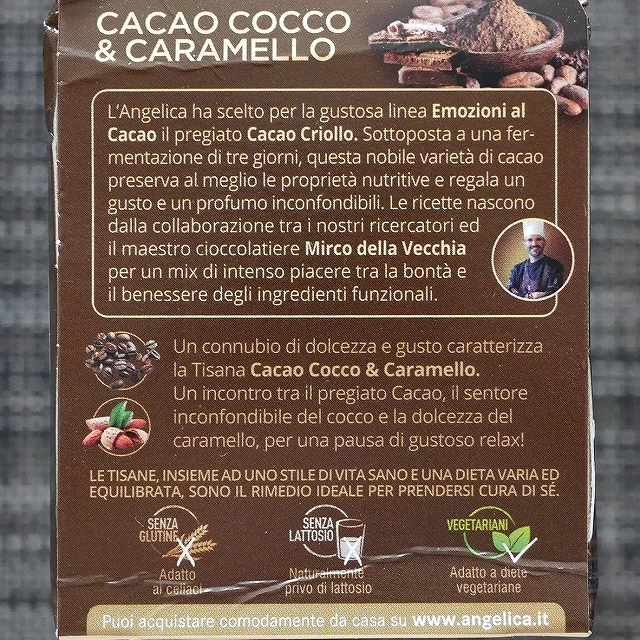 L'Angelica Le Tisane Emozioni al Cacao Cacao Cocco & Caramello