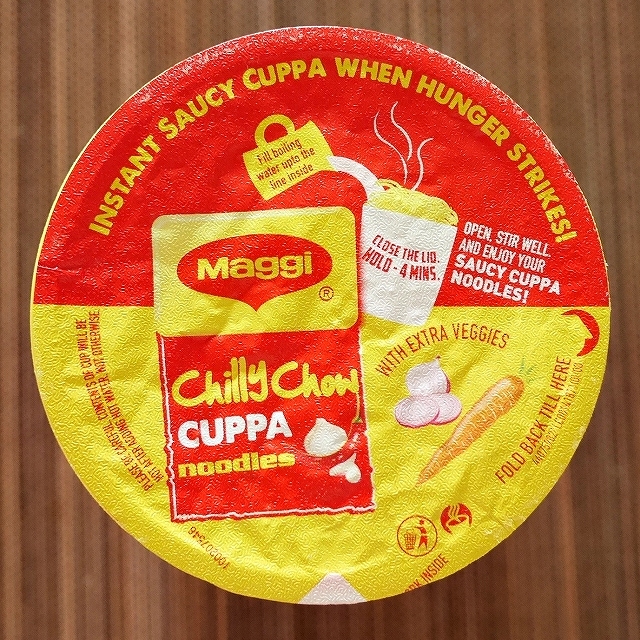 Maggi Chilly Chow CUPPA noodles　マギー　チリーチャウカッパヌードル　エクストラベジタブルの口コミ