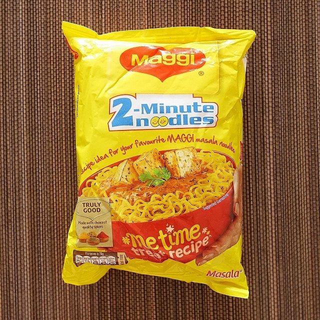 Maggi 2-Minute noodles Masala me time treat recipe　マギー２分麺マサラの口コミ