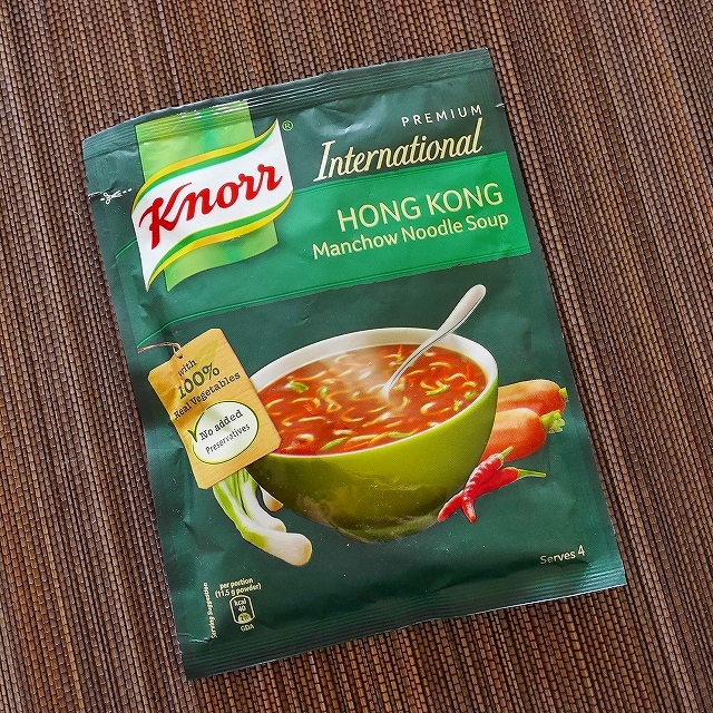 Knorr HONG KONG Manchow Noodle Soup　クノール　ホンコンマンチョウヌードルスープの素の口コミ