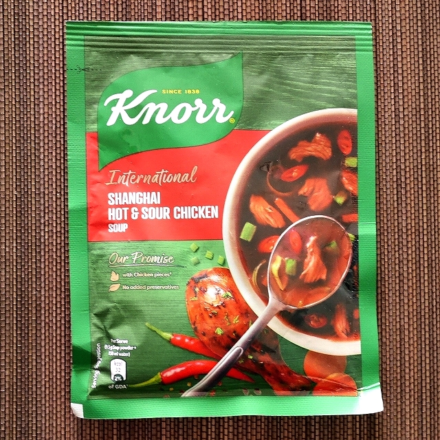 Knorr Shanghai Hot and Sour Chicken　クノール　上海ホット＆サワーチキンスープの素の口コミ