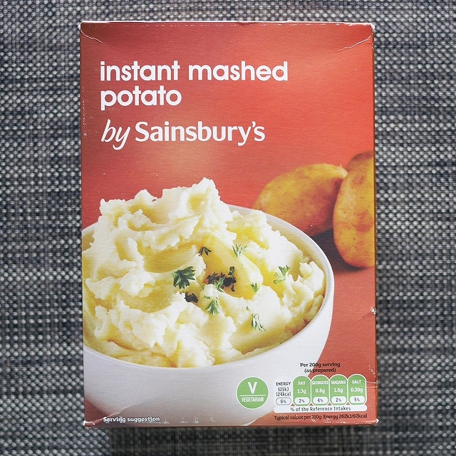 セインズベリーズ　インスタントマッシュポテト　Sainsbury's instant mashed potatoの口コミ