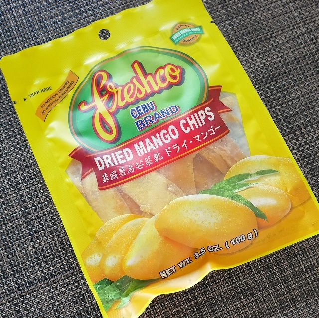 freshco CEBU BRAND DRIED MANGO CHIPS 100g　ドライマンゴーの口コミ