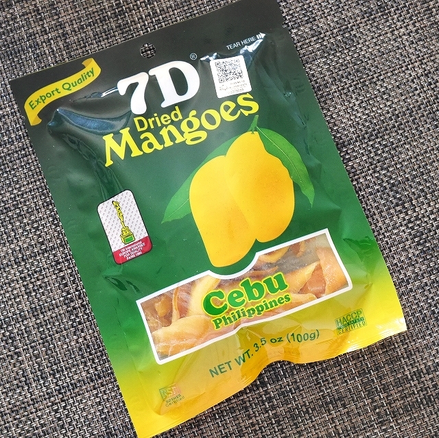 7D ドライマンゴー Dried Mangoes Cebu 100gの口コミ