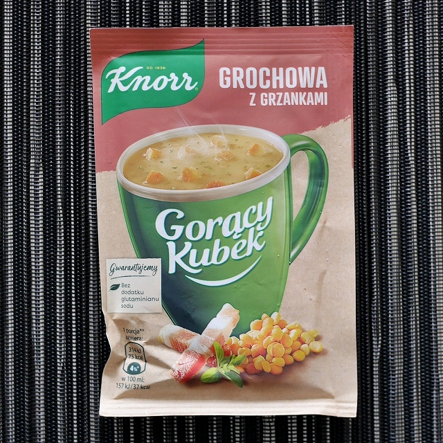 クノール　えんどう豆スープの素　Knorr Gorący Kubek Grochowa z grzankamiの口コミ