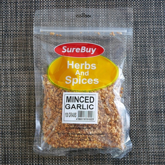 シュアバイ　ミンストガーリック　Sure Buy Herbs And Spices MINCED GARLIC 100gの口コミ