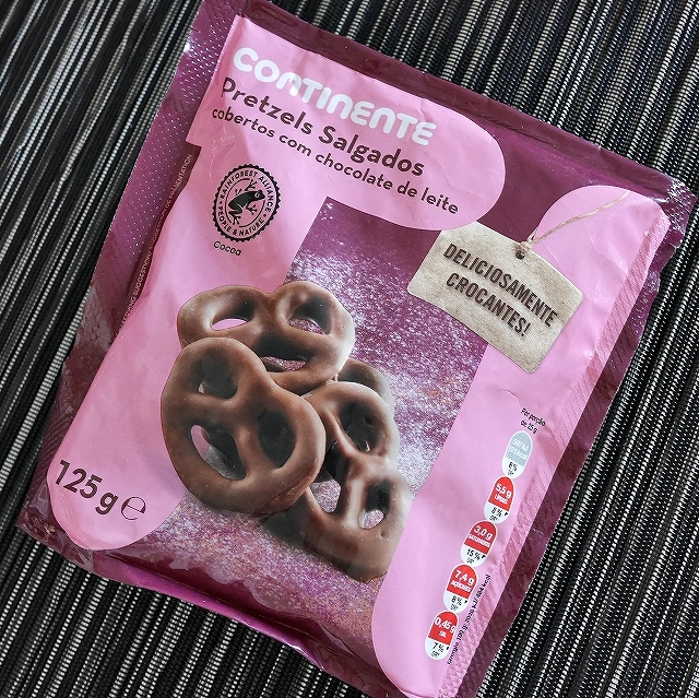 CONTINENTE Pretzels Salgados　ミルクチョコレートがけソルティプレッツェルの口コミ