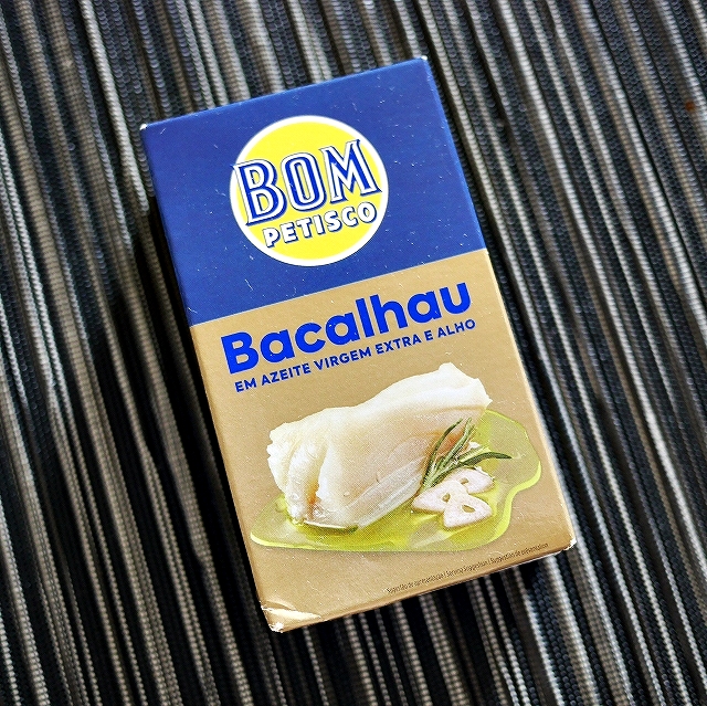 BOM PETISCO Bacalhau　バカリャウのガーリックオリーブオイル煮　タラの塩漬けの缶詰の口コミ