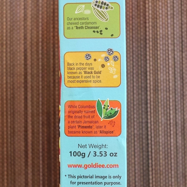 Goldiee CHAT Masala 100g　ゴールディー　チャットマサラの口コミ