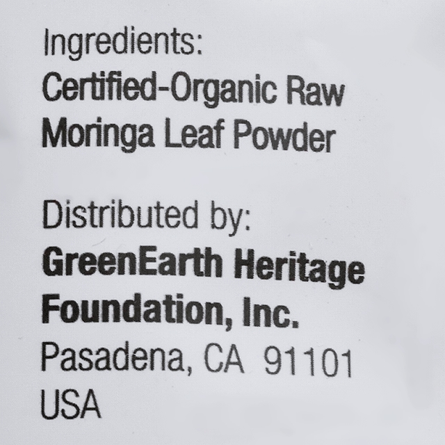 グリーンアース　ローオーガニックモリンガパウダー　Green Earth MORINGA POWDER 100gの口コミ