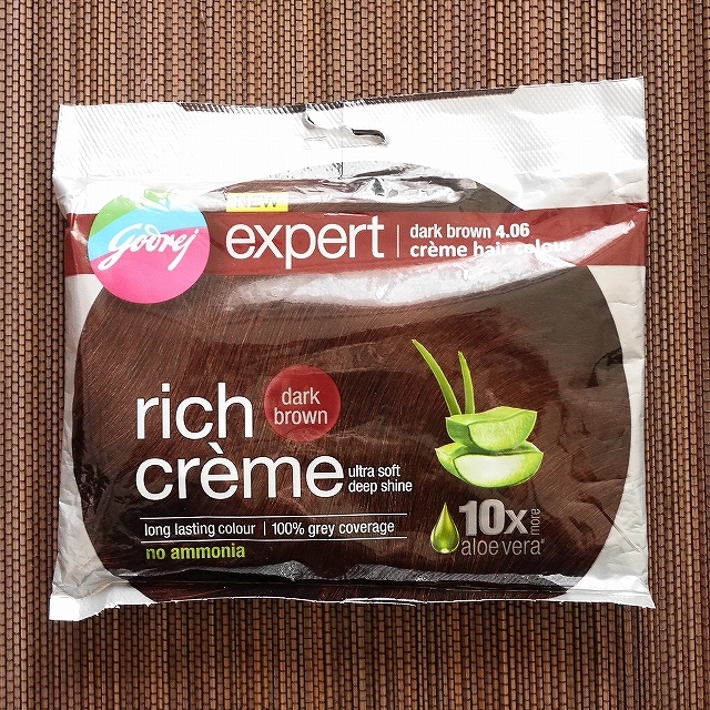 godrej expert rich creme dark brown　ゴドレジ　リッチクリームヘアカラーダークブラウンの口コミ