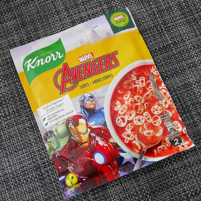 クノール　アベンジャーズ　ミネストローネスープの素　Knorr AVENGERS SOPA MINESTRINAの口コミ
