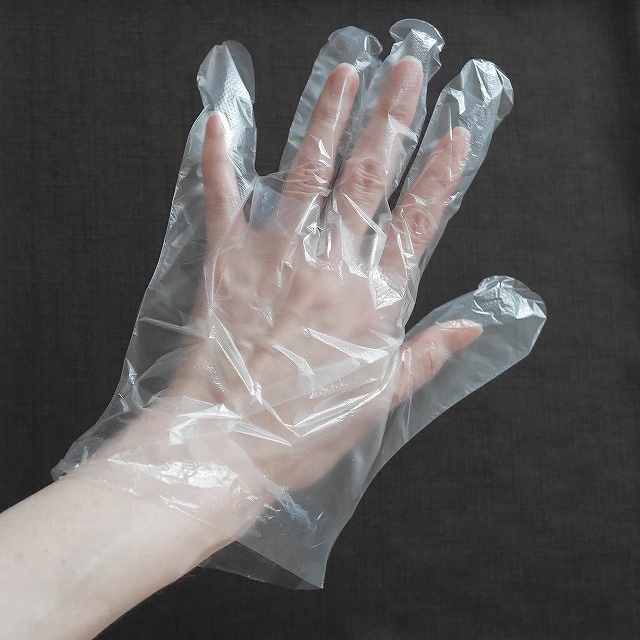 chao xu DISPOSABLE PLASTIC GLOVES　使い捨て手袋　ビニール手袋　ポリエチレン手袋の口コミ