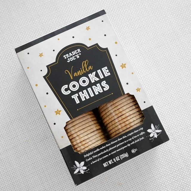 トレーダージョーズ　バニラクッキーシンズ　Trader Joe's Vanilla COOKIE THINSの口コミ