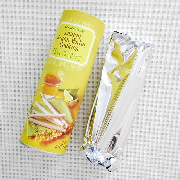 トレーダージョーズ　レモンバトン　ワッファークッキー　TRADER JOE'S Lemon Baton Waferの口コミ