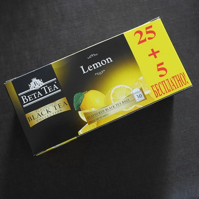 BETA TEA FLAVOURED BLACK TEA COLLECTION Lemon　レモンティー　ティーバッグの口コミ