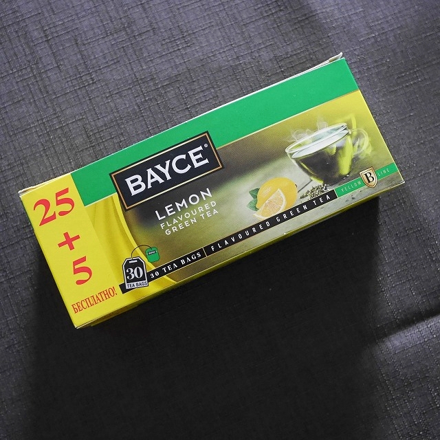 BAYCE LEMON FLAVOURED GREEN TEA　レモンティー　グリーンティー　ティーバッグの口コミ