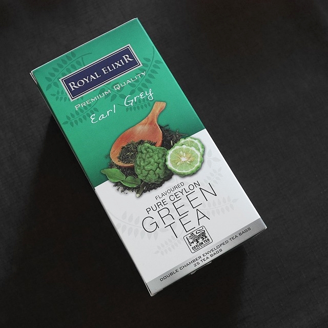 ROYAL ELIXIR GREEN TEA Earl Grey　ピュアセイロングリーンティーアールグレイ　ティーバッグの口コミ