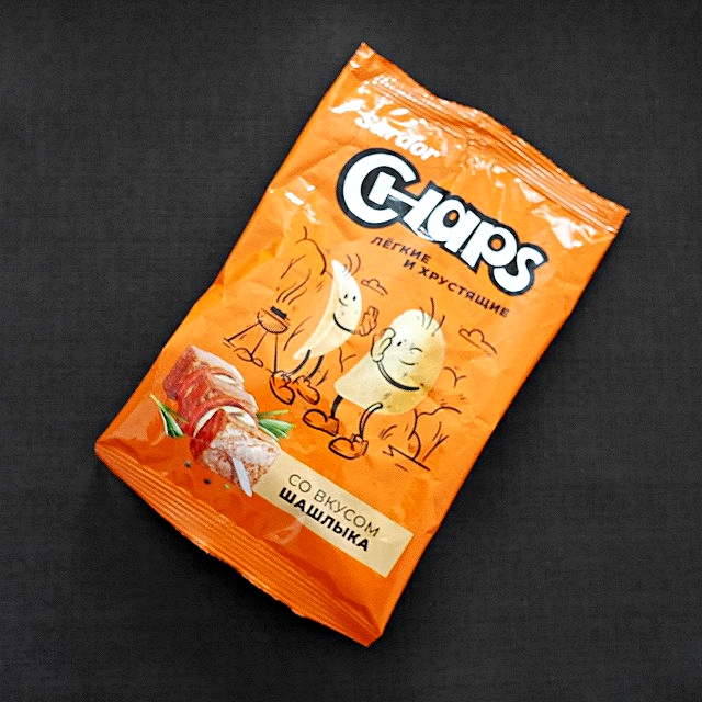 Sardor CHAPS СО ВКУСОМ ШАШЛЫКА 14g　ポテトチップス　シャシリク味の口コミ