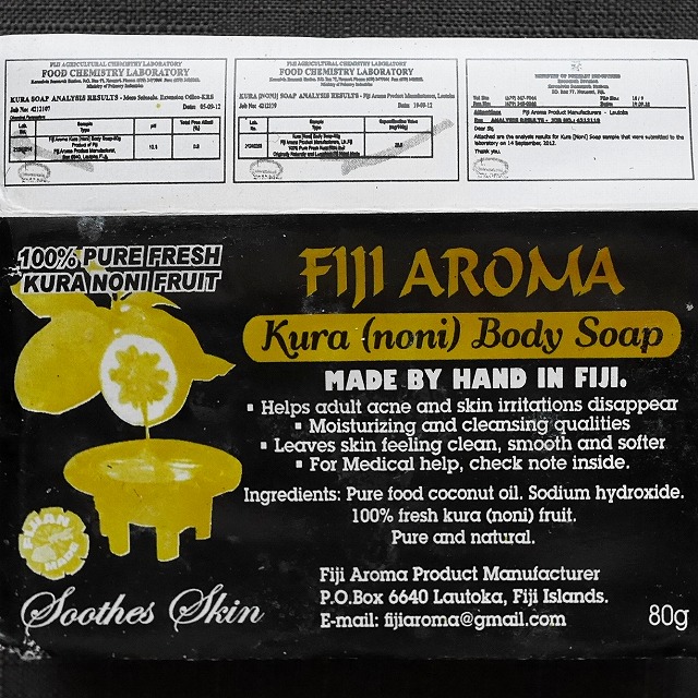 FIJI AROMA Kura (noni) Body Soap　フィジーアロマ　ノニボディソープ　クラボディソープの口コミ
