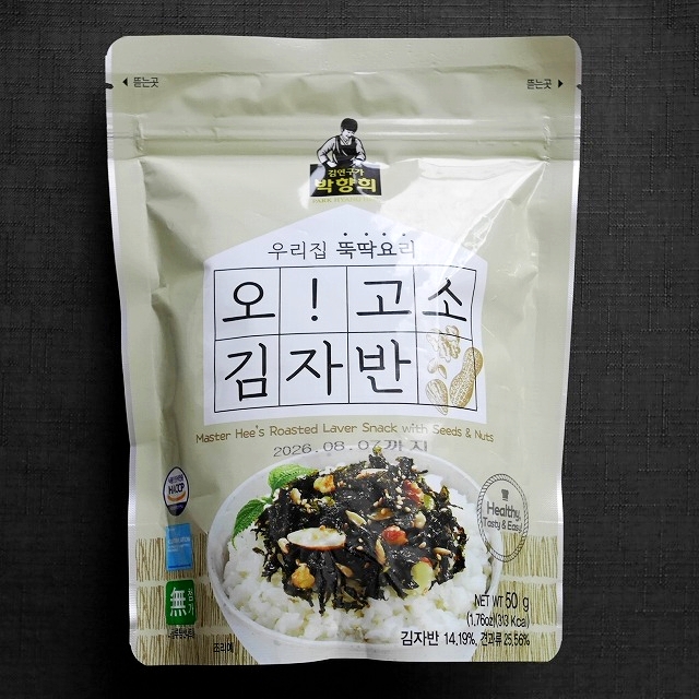 パクヒャンヒ海苔　キムジャバン　おお！香ばしい味　韓国のりふりかけ　種とナッツ入りの口コミ
