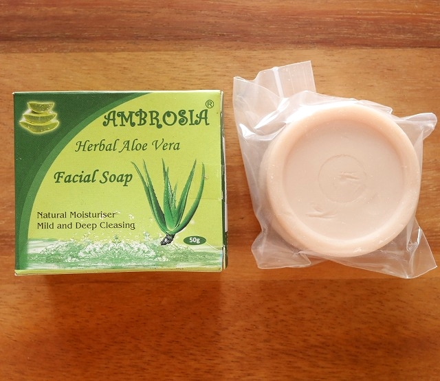 アンバロシアー アロエ石けん 顔用石鹸 フェイシャルソープ 50g AMBROSIA Herbalの口コミ