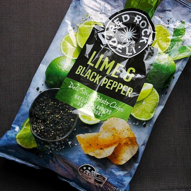 レッドロックデリ　ライム＆ブラックペッパー　ポテトチップス　RED ROCK DELIの口コミ