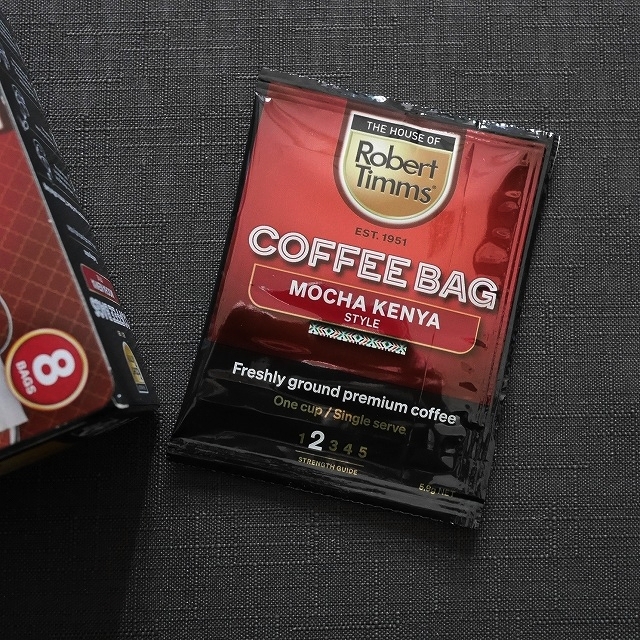 ロバートティムズ　コーヒーバッグ　モカケニア　８袋入り　Robert Timms COFFEE BAGSの口コミ