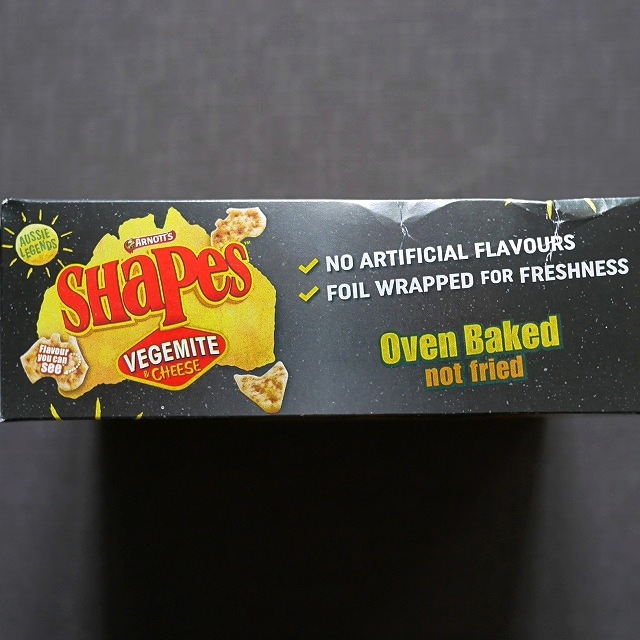 アーノッツ　シェイプス　ベジマイト＆チーズ　スナック　ARNOTT'S Shapes VEGEMITE & CHEESEの口コミ