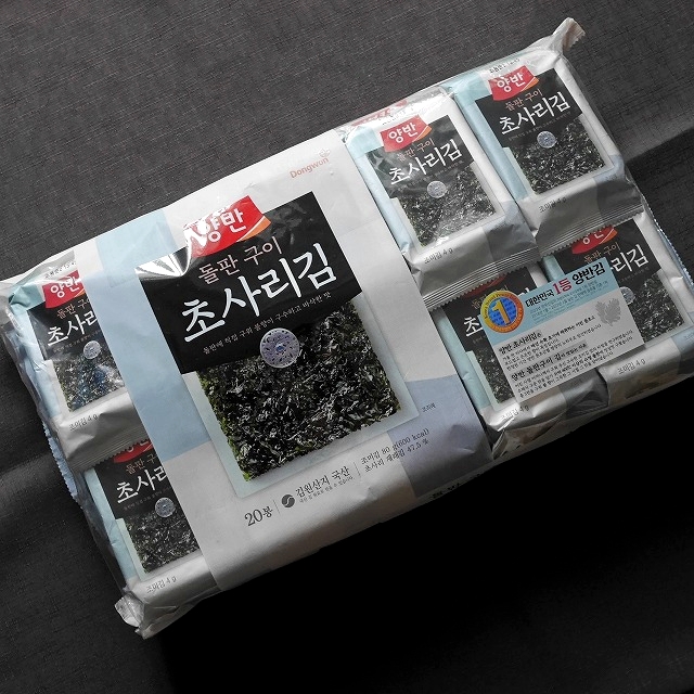 ドンウォン　ヤンバン　チョソリ　早摘み石焼き海苔　20袋　Dongwon　초사리김　韓国海苔の口コミ