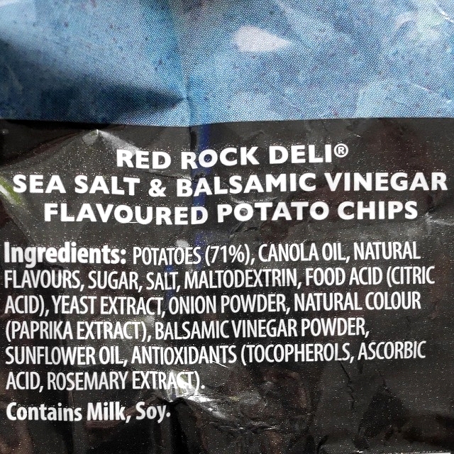 レッドロックデリ　ポテトチップス　RED ROCK DELI SEA SALT & BALSAMIC VINEGARの口コミ