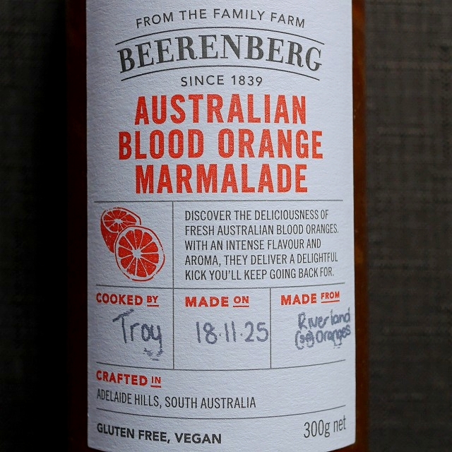 ビアレンバーグ　オーストラリアンブラッドオレンジマーマレード　BEERENBERG MARMALADEの口コミ