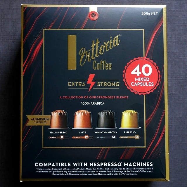 ヴィットリアコーヒー　エクストラストロング　40カプセル　Vittoria Coffee EXTRA STRONGの口コミ
