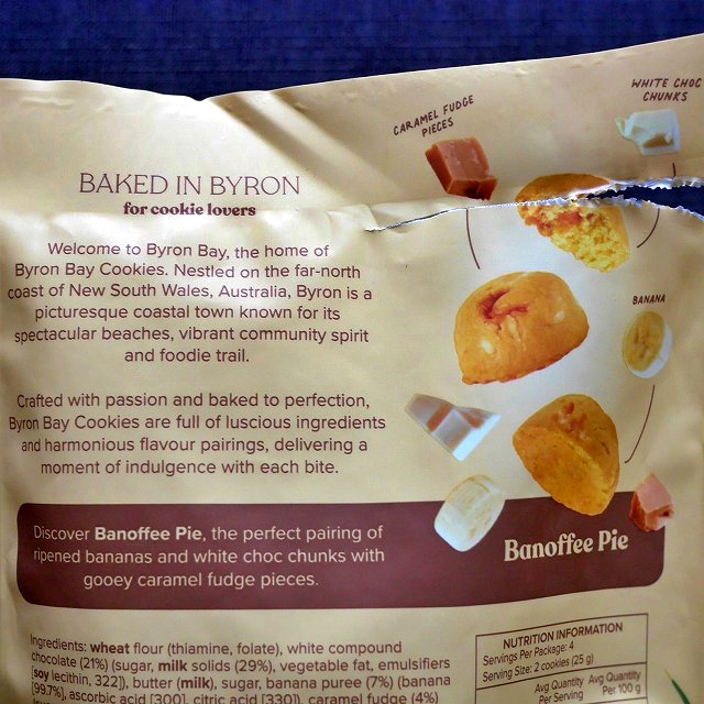 バイロンベイクッキー　バノフィーパイ　BYRON BAY cookies BANOFFEE PIE 100gの口コミ