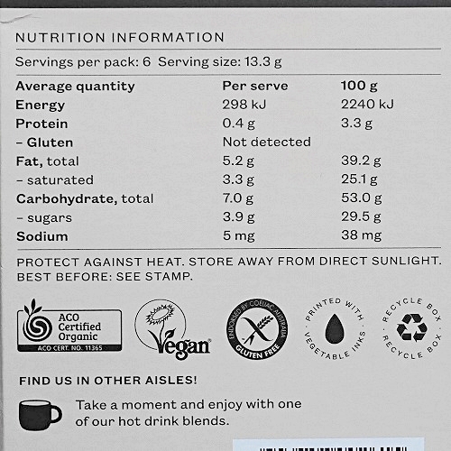 パナオーガニック　タスマニアンシーソルトチョコレート　PANA ORGANIC Tasmanian Sea Saltの口コミ