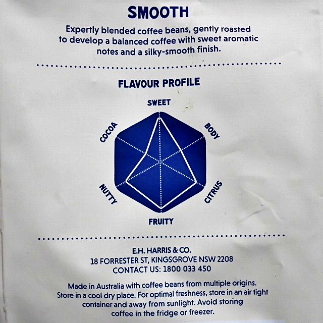 ハリスコーヒー　スムース　ミディアムロースト　粉　200g　HARRIS SMOOTHの口コミ