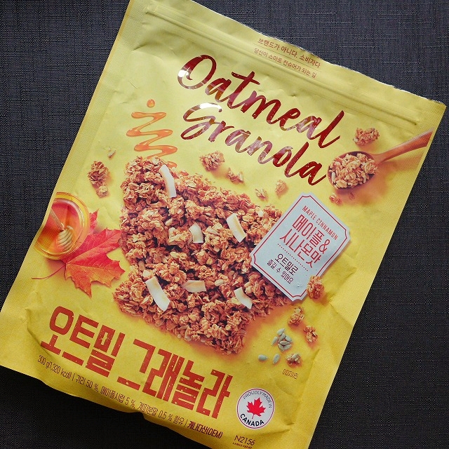 No Brand　オートミールグラノーラ　メープル＆シナモン味　300g　Oatmeal Granolaの口コミ