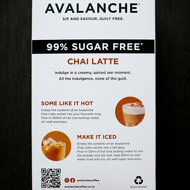 AVALANCHE　アバランチ　インスタントチャイラテ　10本入り　CHAI LATTEの口コミ